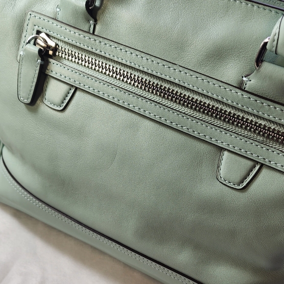 Coach Legacy Candace Carryall 24201 All Leather Satchel Seafoam/Mint 2012 EUC - Picture 4 of 16